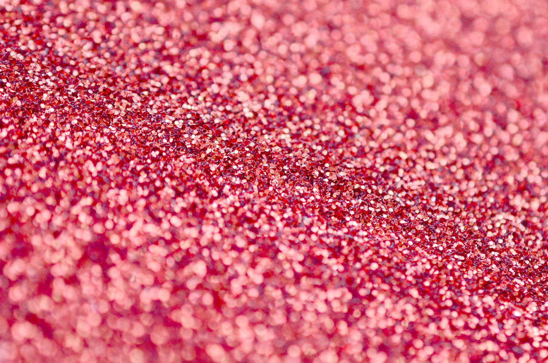 Coral Red Decorative Sequins. Background Image with Shiny Bokeh Lights from Small Elements